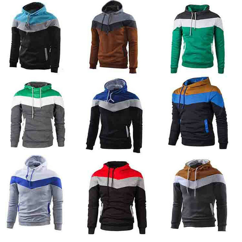 Mannen Casual Mode Sweatshirts Pure Pullover Lange Mouw Sweatershirt Tops Hooded Streetwear Sweatshirts Drop Shipping