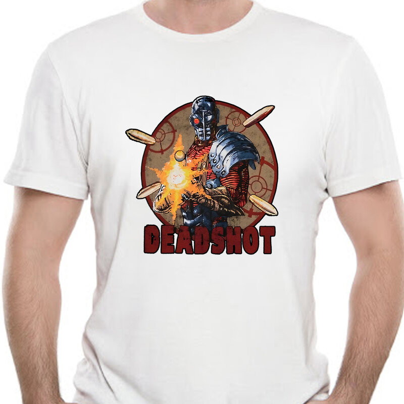 Camiseta de Deadshot Auf Zielharajuku, ropa de calle, Mencomics, lizensister, Erwachsenen, Shirt-5073D