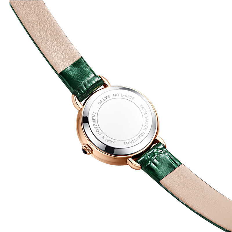 OLEVS-Reloj de pulsera de cuarzo con diamantes para Mujer, elegante, de marca de lujo, a la moda, 2021