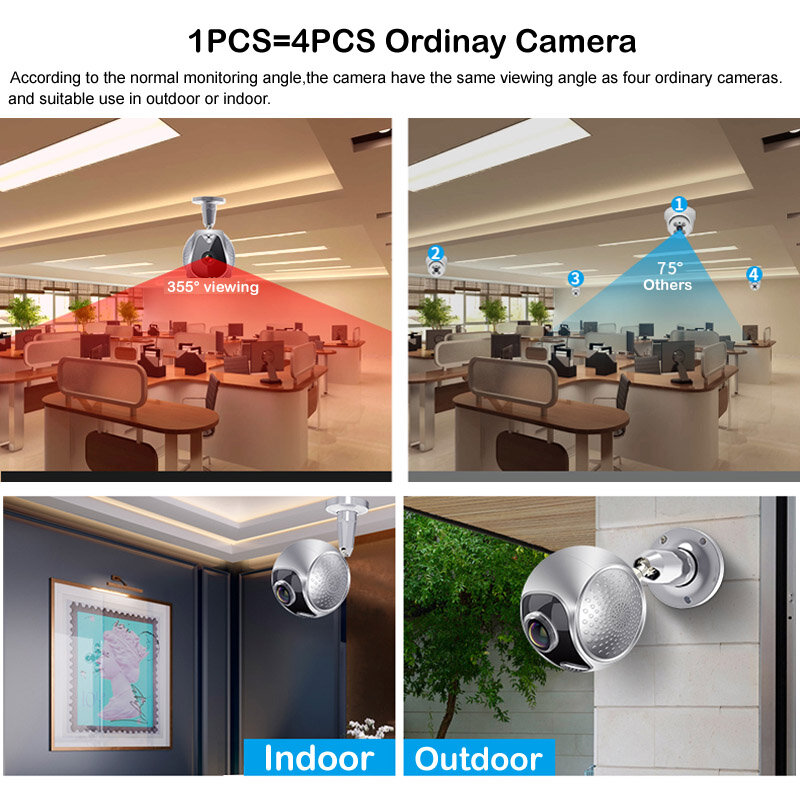 Kamera IP 1080P WiFi zewnętrzna kamera monitorująca bezpieczeństwo wewnętrzne wykrywanie ruchu Monitor wideo CCTV Smart Home Baby Pet Cam