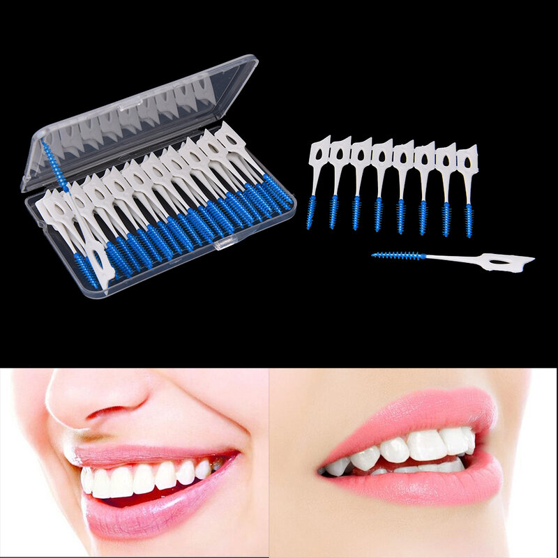 40 teile/satz Einweg Zahnstocher Weichen, Sauberen Interdentalbürste Naht Pinsel Elastische Massage Zahnfleisch Nicht Verletzt Zahnstocher Dental Oral Care Werkzeuge