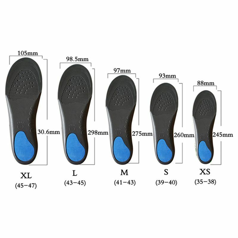 Unisex Sport Shoes Pad EVA Adult Flat Foot Arch Support Orthotics  Feet Cushion Pads Care Insoles