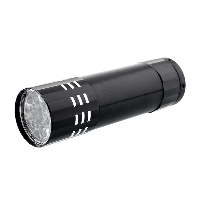 9LED Ultraviolet Senter Uang Detector Mini Sembilan Lampu UV Curing Masker Nail Art Neon Deteksi Pena