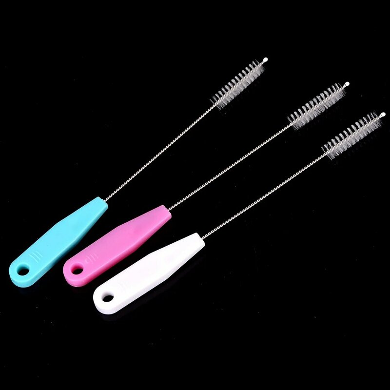 Baby Feeding Water Cup Straw Washing Brush Stainless Steel Handle Cleaning Tool Wholesale