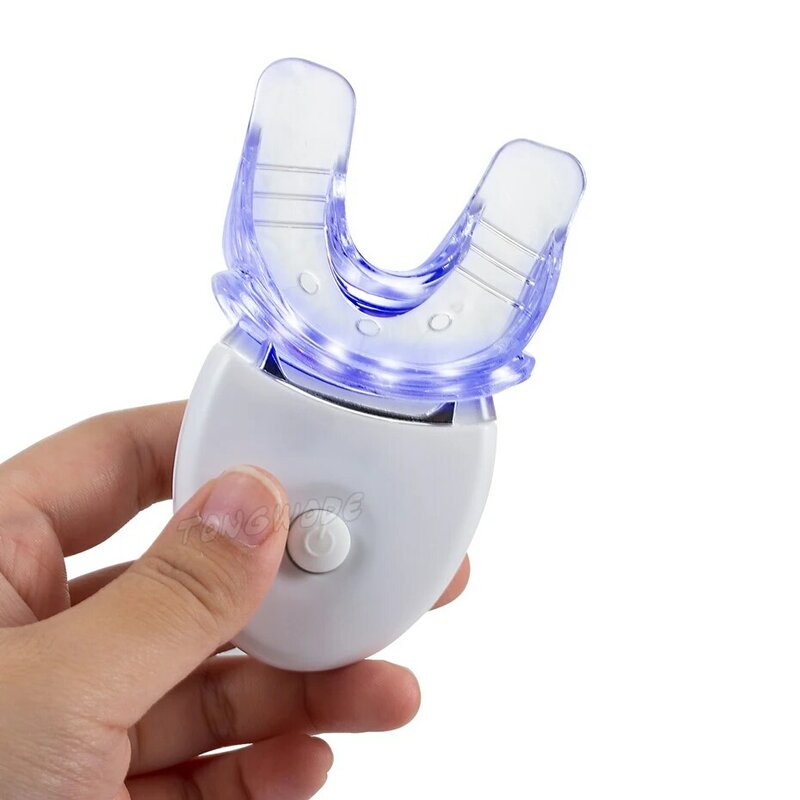 Dropship Kit Lampu Led Pemutih Gigi Cepat Tanpa Logo Pena Gel Kotak Mewah Sistem Pemutih Gigi Profesional Perawatan Mulut
