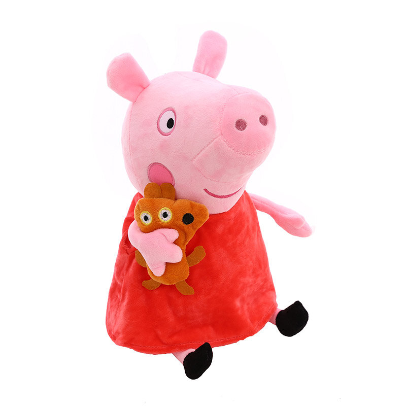 25 CM gorący bubel urocza kreskówkowa świnka rodzina paczka pluszowe zabawki wypchana lalka prezenty urodzinowe dla dzieci