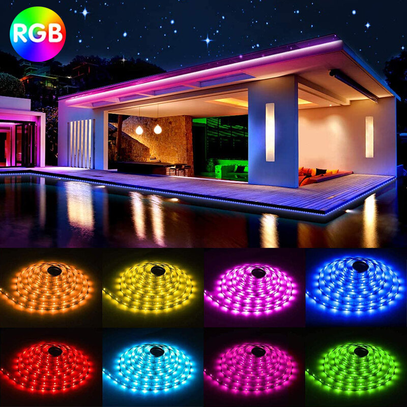 블루투스 LED 라이트 스트립 5050 적외선 컨트롤러 RGB 5V USB 유연한 장식 야간 백라이트 램프, tv용 야광 스트링