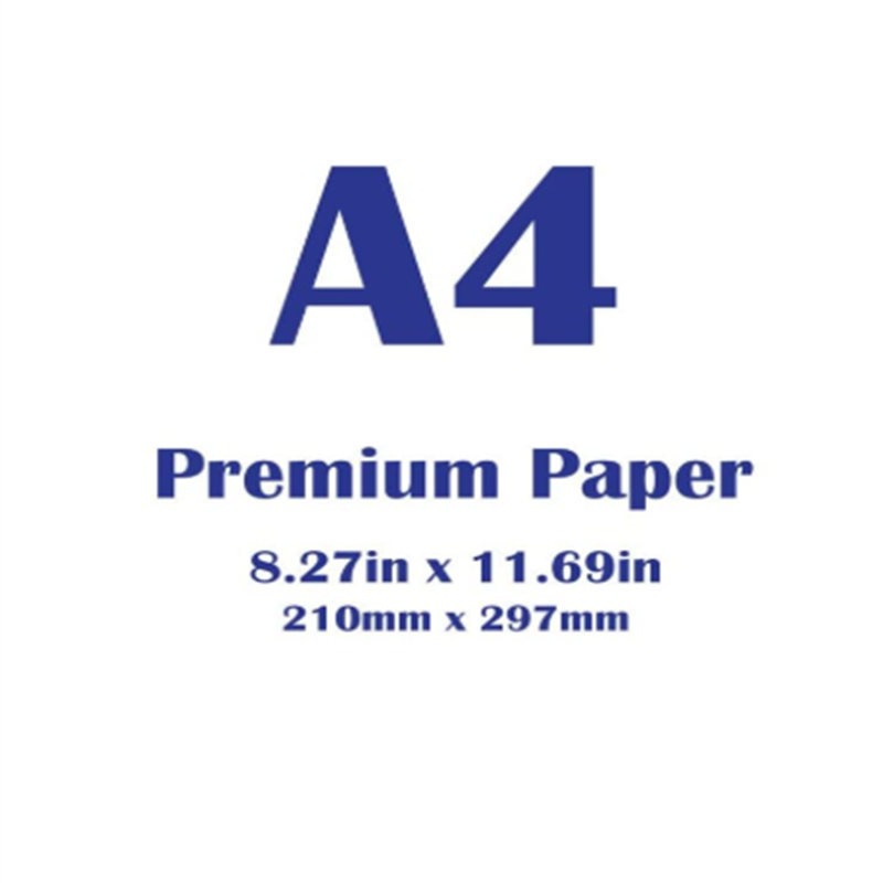 Papel Blanco 100 hojas, impresora copiadora A4 Premium, tamaño Compatible 210x297mm 70 gsm,