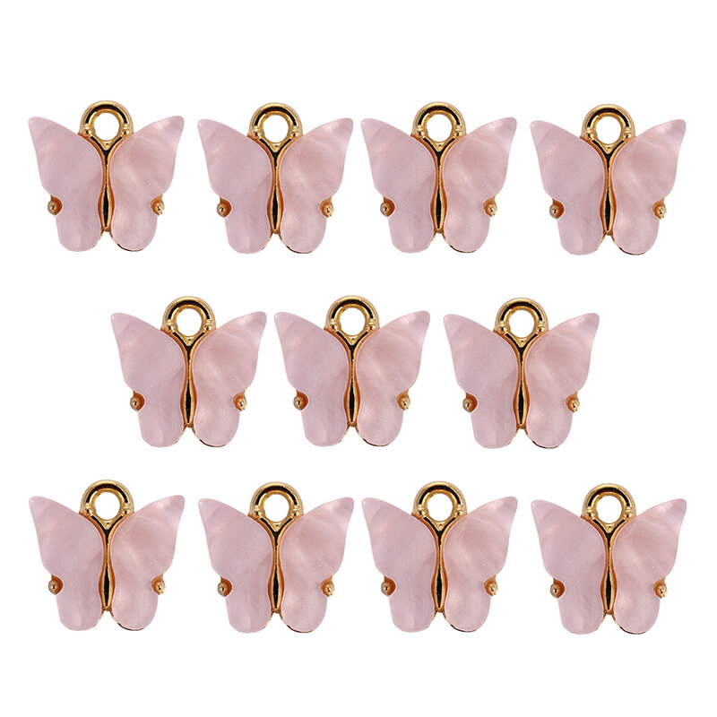 10Pc Schmetterling Einstellung Acryl Charms Schöne Tier Anhänger Handgemachten Schmuck für DIY Halskette Ohrringe Kennzeichnung Handgemachte Liefert