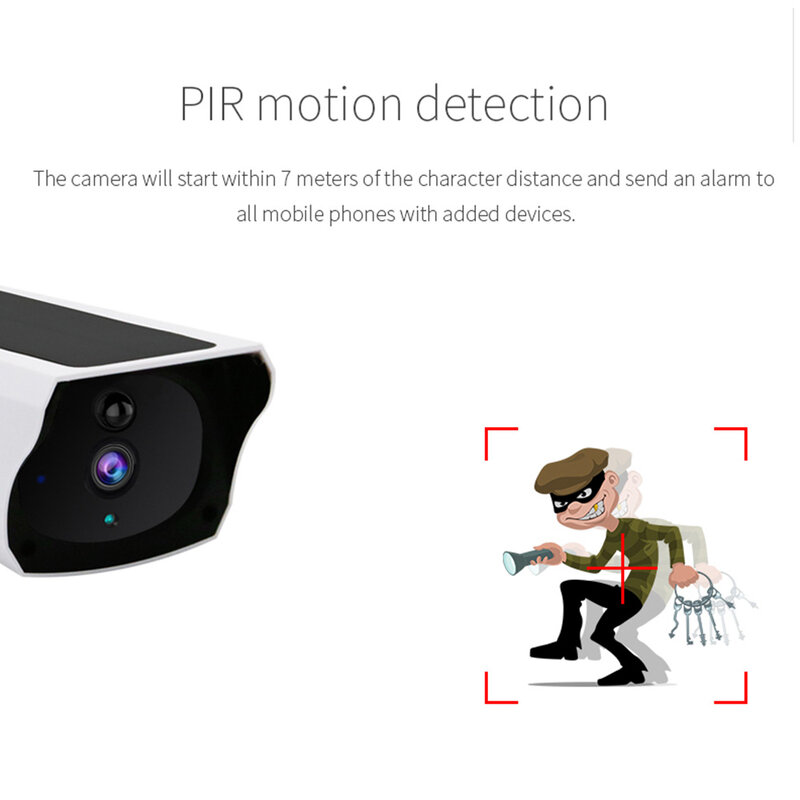 Беспроводная водонепроницаемая наружная камера видеонаблюдения с Wi-Fi, 1080P, 2 МП
