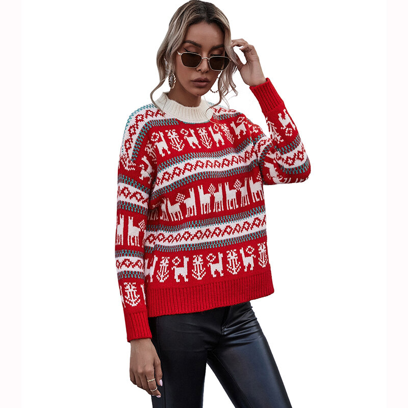 JYSS, зимний модный свитер для женщин, зимний, femme chandails, неопределенные, pull femme hiver, вечерние свитера на Рождество 2020, 82163a