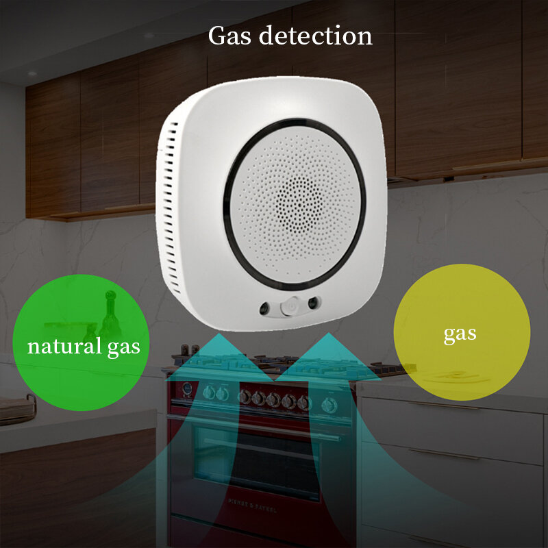 Tuya WiFi الذكية المشارك الغاز الاستشعار أول أكسيد الكربون التسمم تسرب الحريق الأمن إنذار كاشف App التحكم نظام الحماية المنزلي