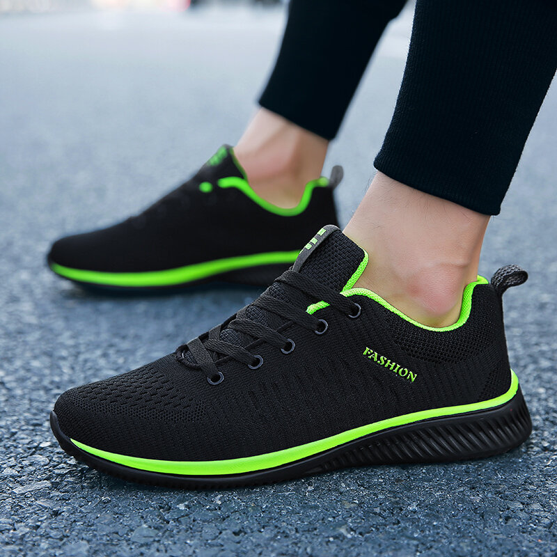 Sepatu Pria dan Wanita Sepatu Pantofel Lembut Musim Panas Sneakers Jalan Kasual Jaring Ringan Malas Sepatu Kets Pria Zapatillas Hombre