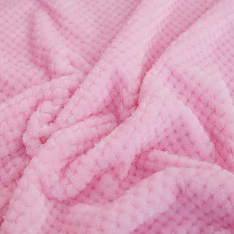 Tekstylia domowe polar koc narzuta z mikrofibry łóżko duży gruby polar rzut koc na sofę różowy mały koc dropship
