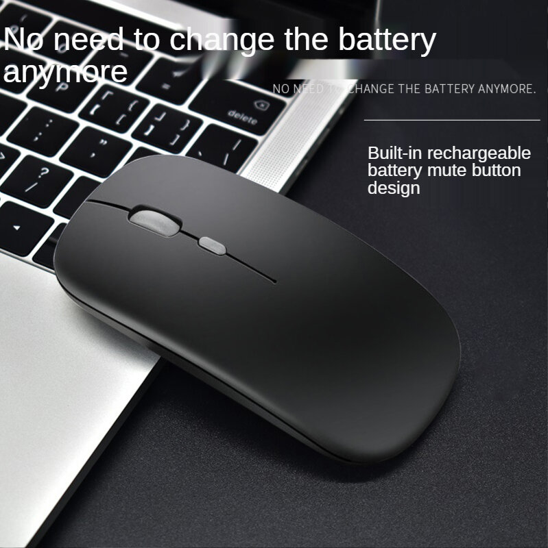 Wireless Mouse Rechargeable Mute Office Home Desktop Computer Bluetooth Notebook Universal for Boys and Girls