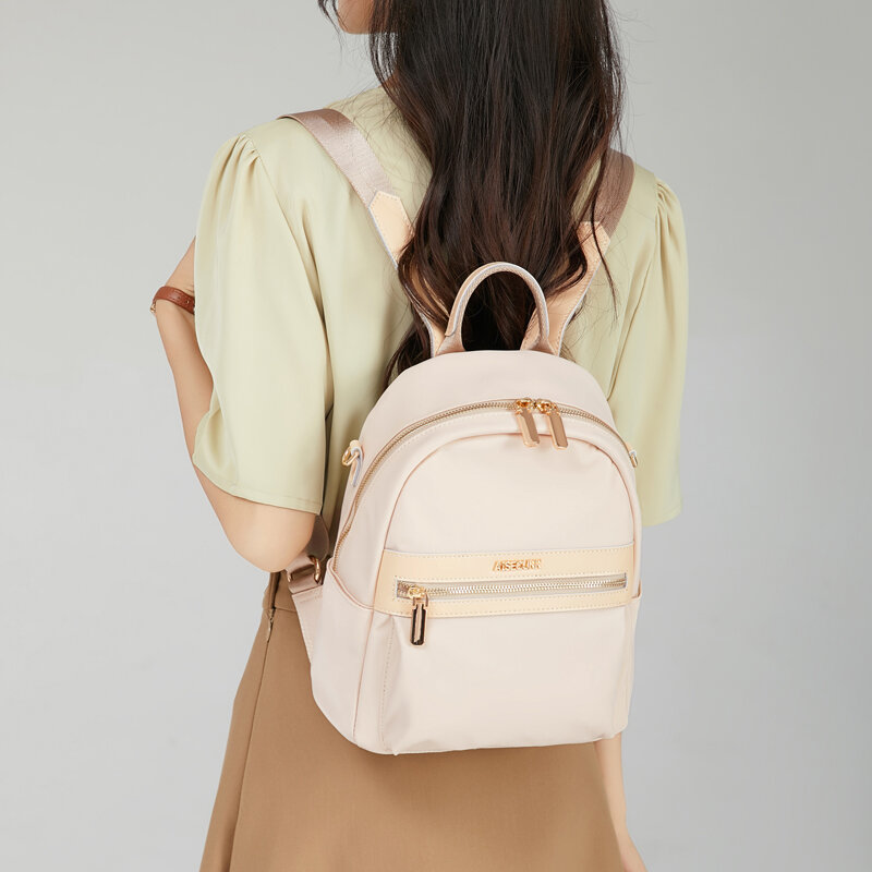 المرأة على ظهره مصمم 2021 حقيبة كتف الموضة أكسفورد النسيج حقيبة ظهر صغيرة عادية محفظة للسيدات حقائب السفر تنوعا