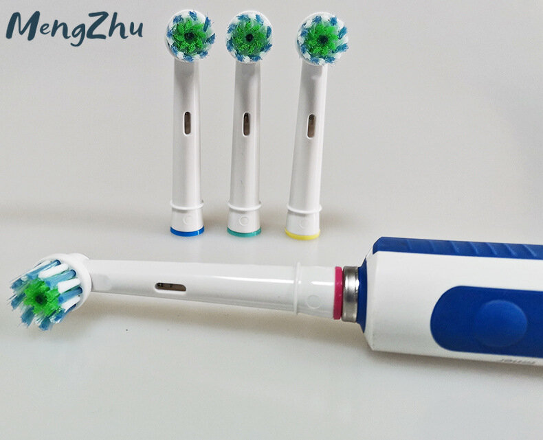 4 pz/set orale spazzolino testine ugelli misura per Oralb sostituzione elettrico vitalità sensibile spazzola testa OralB azione trasversale