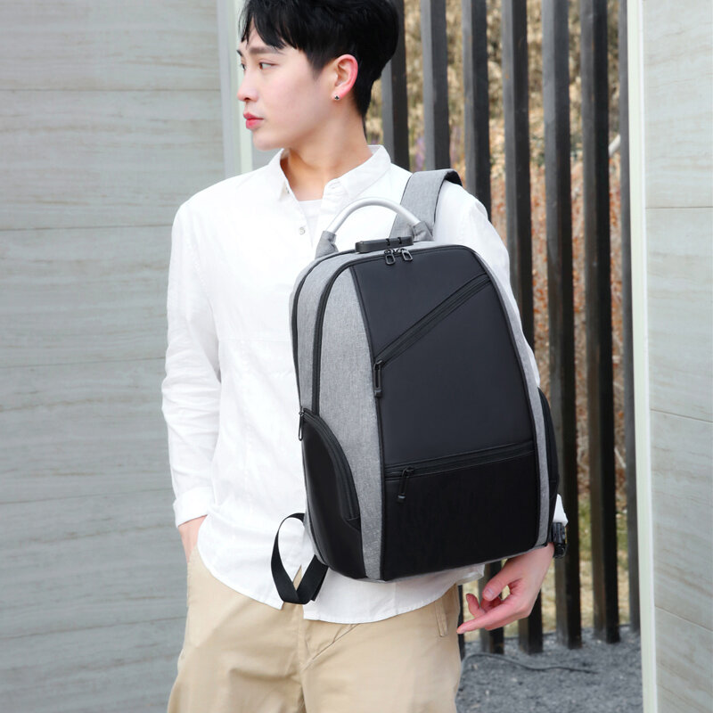 Yilia – sac à dos antivol en Nylon 27L pour hommes, pour ordinateur portable 15.6 pouces, à la mode, pour l'école, les voyages