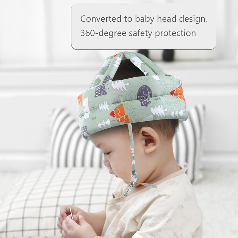 Cojín de protección para la cabeza de bebé, almohada de seguridad infantil, anticaída, suave, de algodón