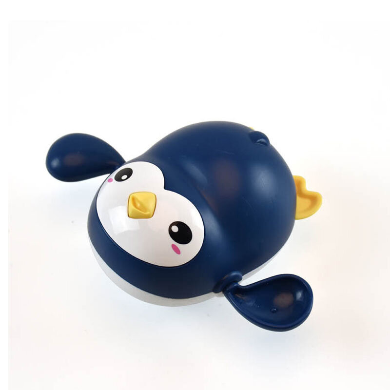 Zabawki do kąpieli dla dzieci zwierząt śliczne kreskówkowy pingwin klasyczne dziecięce wodne zabawki dla dzieci łańcuszek do pływania nakręcana zabawka dla dzieci