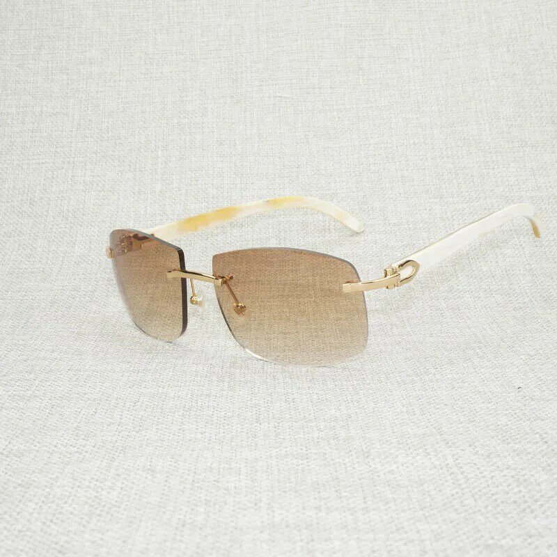 Vintage madeira natural oversize óculos de sol homem preto branco búfalo chifre tons sem aro de madeira eyewear para condução clube oculos gafa