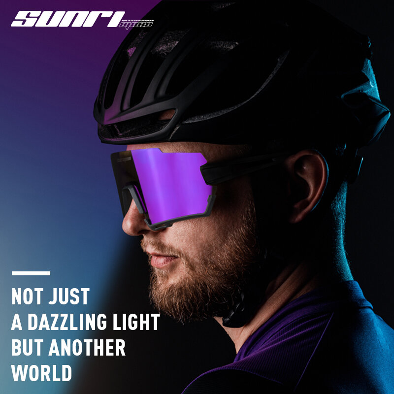 SUNRIMOON Colorful Riding Glasses Road Bike Riding Sunglasses Men And Women Mountain Bike Sports Riding Goggles