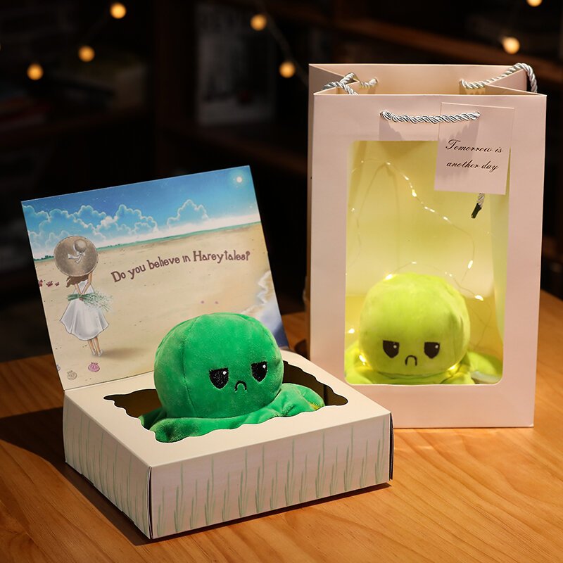 ของเล่น Nap Octopus ของแท้ตกแต่ง Squishy เด็กเด็ก Emotion Plush Plush ของขวัญของเล่น Octopus Soft Mascot ของเล่นชีพจรตุ๊กตา