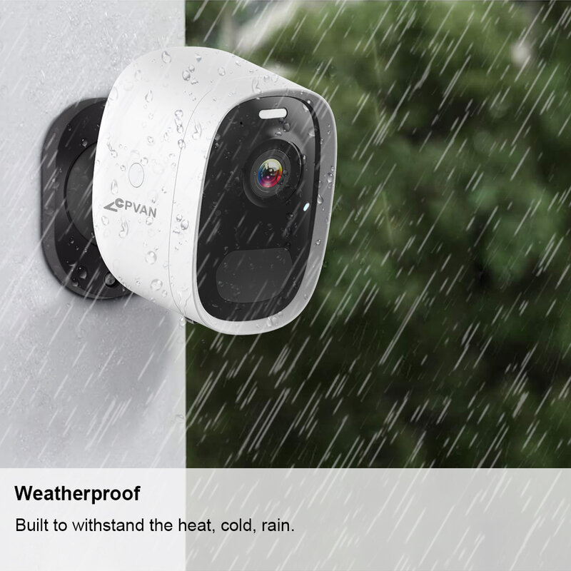 CPVAN – caméra de Surveillance extérieure IP intelligente, dispositif de sécurité sans fil, avec ia, alarme PIR, Audio bidirectionnel, Vision nocturne