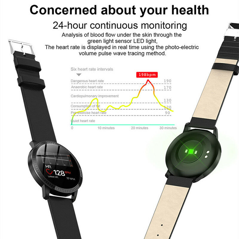 Female Fitness Smart Watch Women Running Reloj Heart Rate Monitor Bluetooth Pedometer Touch Intelligent Sports Watch for Running