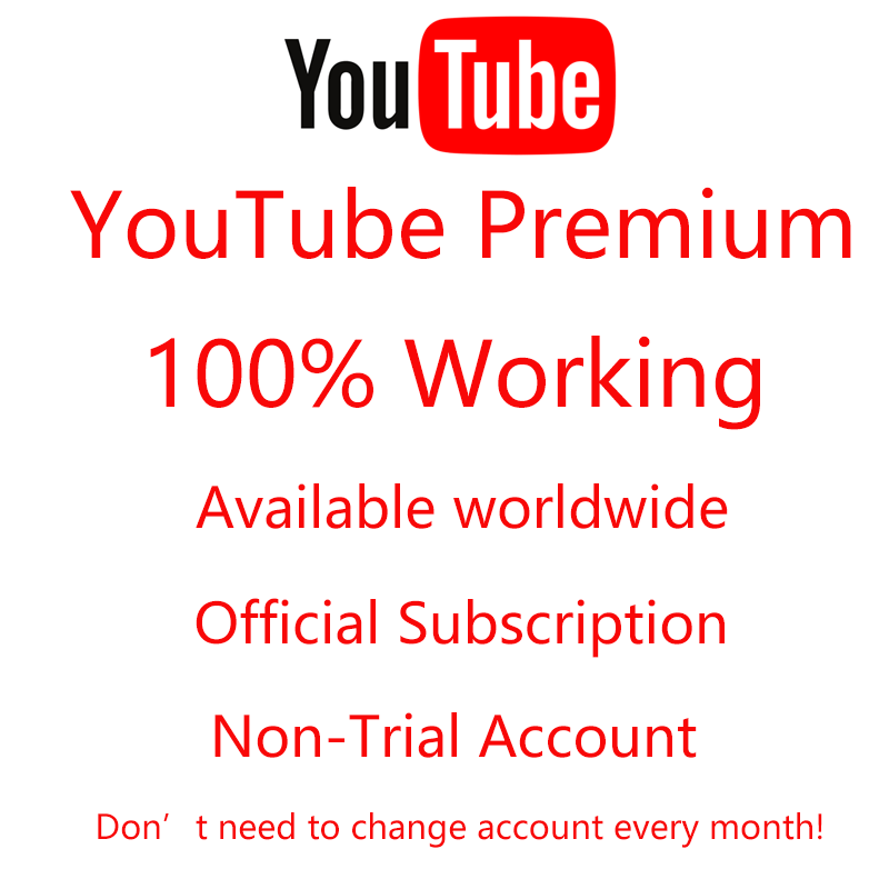 Oficial youtubes premium 100% trabalhando 4m 12m 24m global frança espanha toda a europa