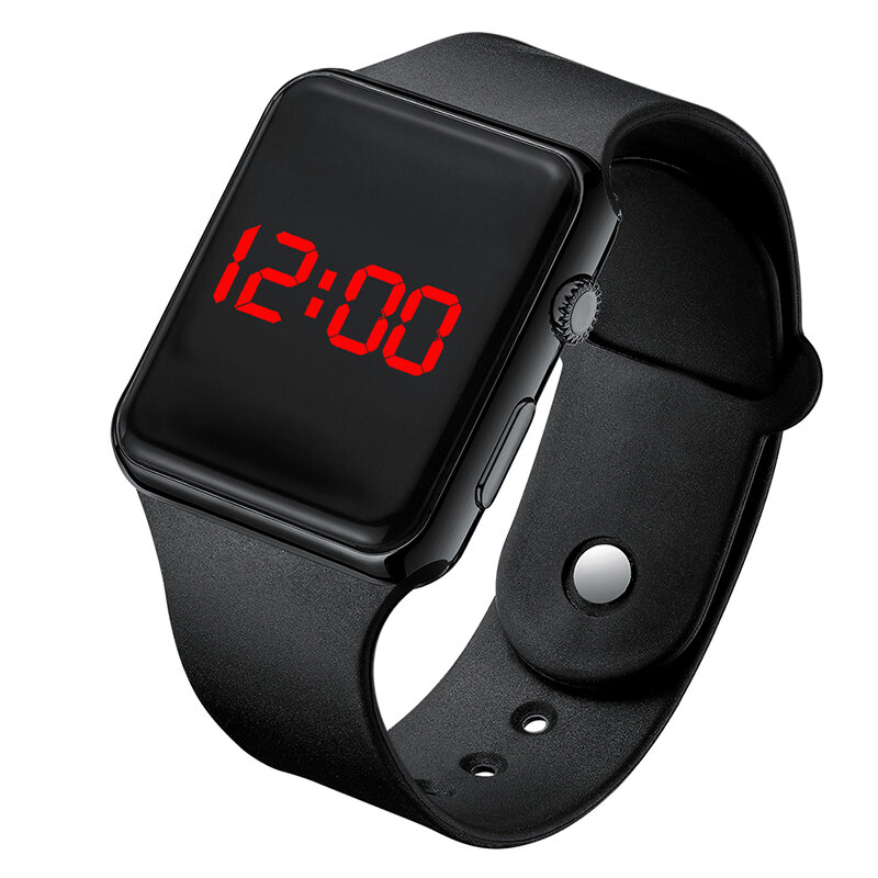 الإلكترونية LED الرقمية ساعة نسائية موضة عادية ساعة يد بسيطة للنساء سيليكون الإناث ساعة montre فام zegarek damski A001