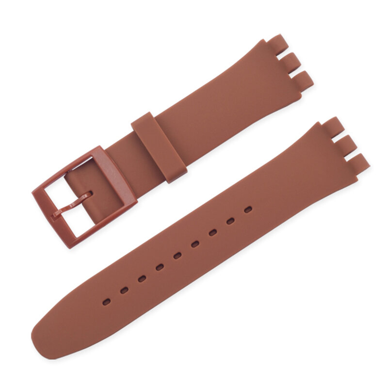 Strap Silikon 17Mm 19Mm untuk Swatch Watch Band Soft Rubber Replacement Watchband Wrist Bracelet Accessories For SWATCH