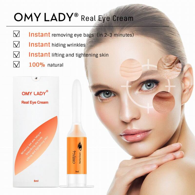 Instant Eye Cream Natural Plant Essence กระชับ Puffines Aging ริ้วรอยลบ Circles Moisturizing Eye Care