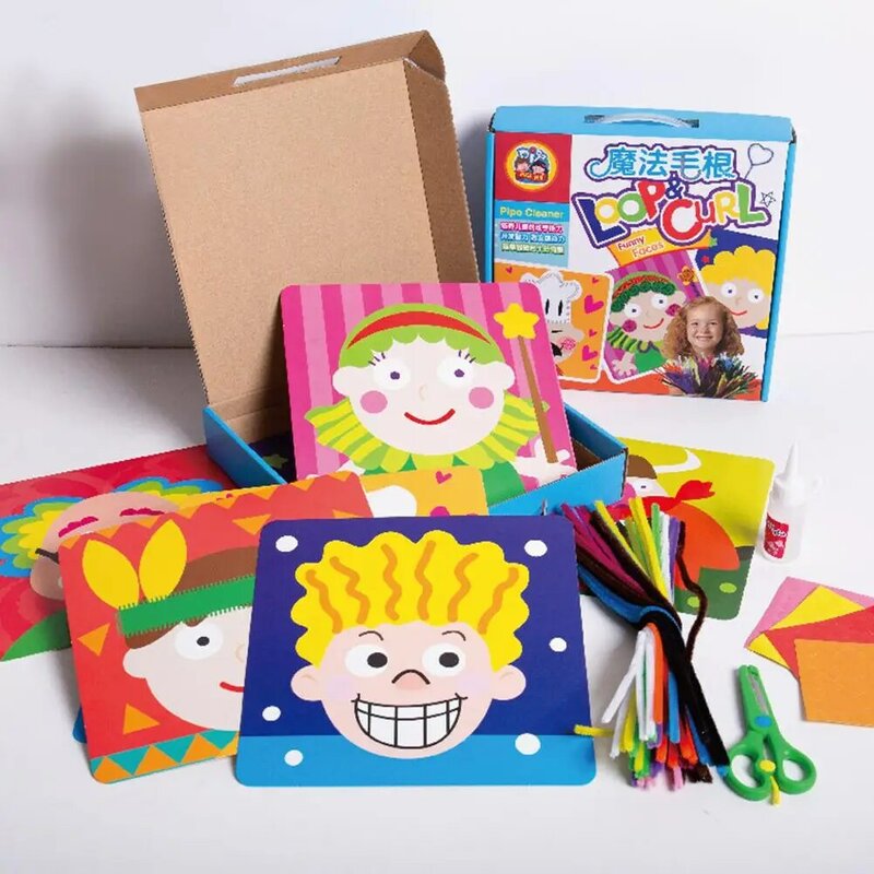Kuulee-cuerda para bricolaje para dibujar y pintar, juguete para niños, cadena de colores, pintura, juguetes educativos para edades tempranas