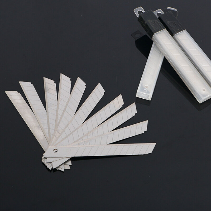 10 шт./компл. лезвия для ножей 9 мм из нержавеющей стали открывалка для резки букв пластиковая Замена