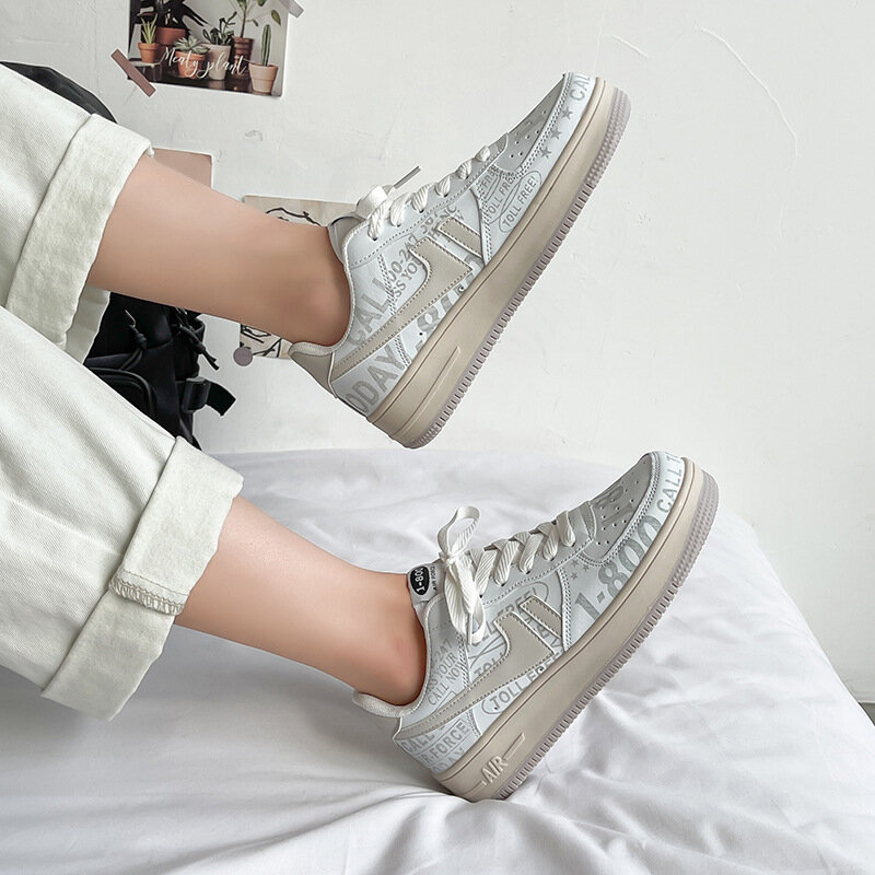 No. 1 reflective men's and women's shoes original ulzzang shoes chic soft sister board shoes ins trendy beautiful women's shoes