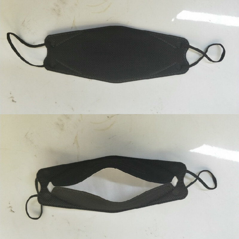 10/50/100 Pcs 3D Gezicht Wegwerp Maskers 10 Stks/pak Ear Loop 4-Layer Niet-geweven Smeltgeblazen Stof filter Volwassen Gezicht Vissen Masker