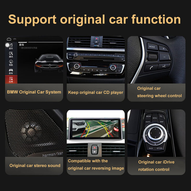 12.3 "1920*720P Android 12 Multimedia Mobil untuk BMW X3 F25 / X4 F26 2011-2016 CIC Sistem NBT Navigasi Pemutar GPS Carplay Otomatis