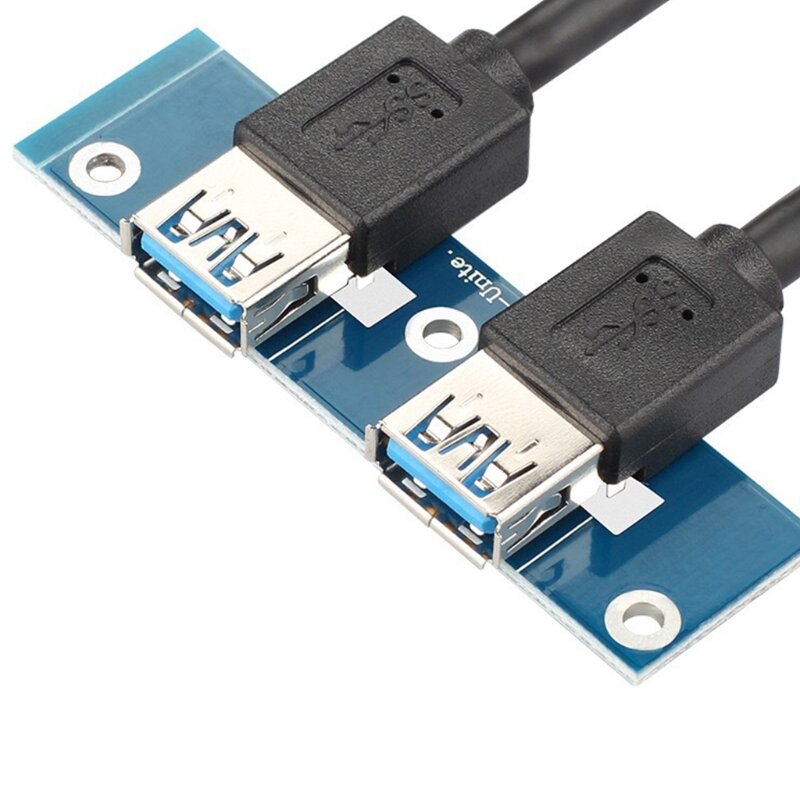 Hub USB3.0 pour PC de bureau, panneau avant, 3.5 pouces, pour disque amovible, baie FDD, 2 Ports