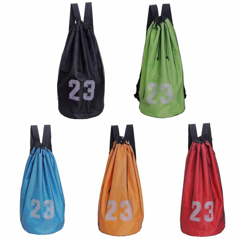 Basketball Bag Football Volleyball Bag Outdoor Sports Fitness Storage Cross Body Training Storage Bag-Orange