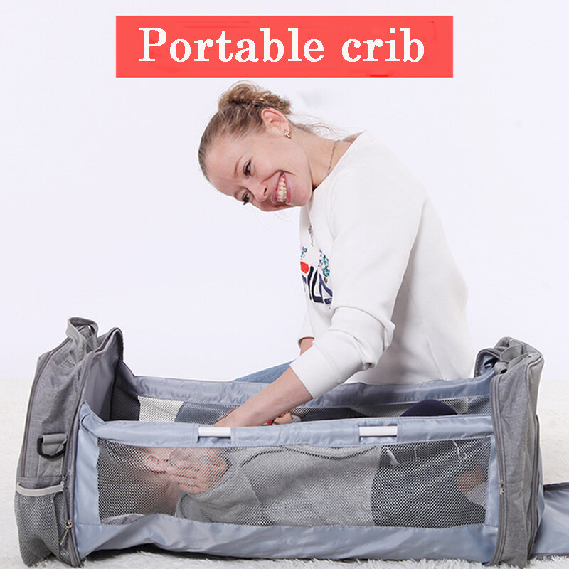 Baby Bed Diaper Bag Backpack for Mom Expecting A Baby Cadeirinhas Para Bebe Carro Dining Chair High Capacity Large Travel Bag