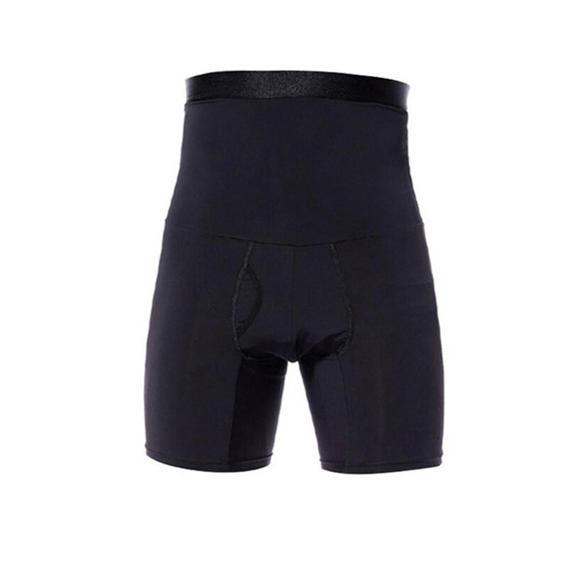 Shorts de controle de barriga dos homens de secagem rápida cintura alta emagrecimento modelagem calças plus size boxer underwear abdômen controle corpo shaper