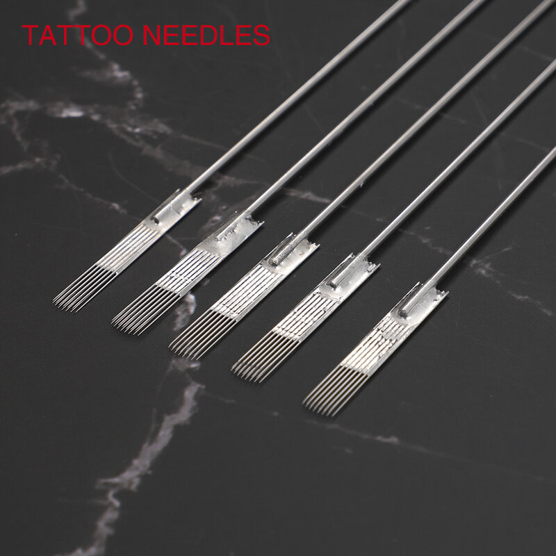 50/100/200PCS Disposable Mixed Disinfection Tattoo Needle RL RM M1 Tattoo Needle Agujas Microblading Naalden Permanent Makeup