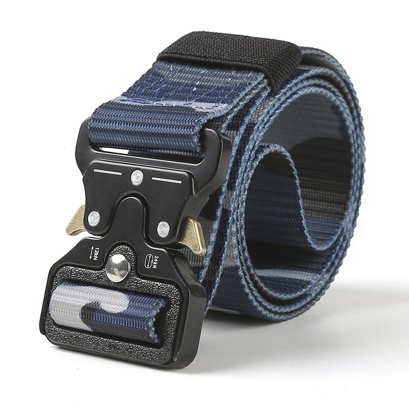 Tactical Belt, Military Hiking Rigger 1.5" Nylon Web Work Belt with Heavy Duty Quick Release Buckle Combat Belt