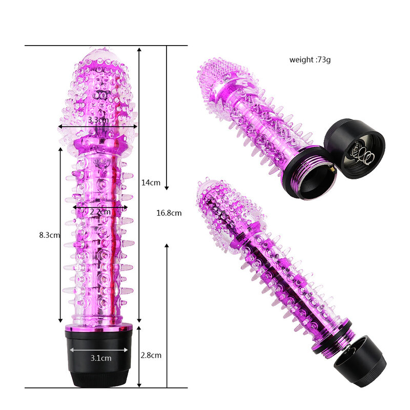 G-spot Stimulator Vibrator Silikon Spike Rusuk Realistis Dildo Penis Klitoris Masturbasi Vagina Pemijat Mainan Seks untuk Wanita