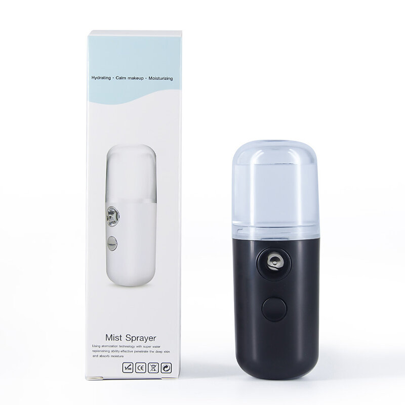 Mininebulizador facial nano usb 30ml, vaporizador de rosto a vapor umidificador hidratante anti-envelhecimento rugas femininas ferramentas de cuidados com a pele