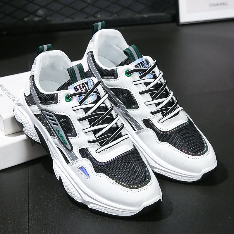 Spring Summer Mesh Running Shoes Men Breathable Comfortable Outdoor Sport Casual Shoes Jogging Lace Up Sneakers Trainers
