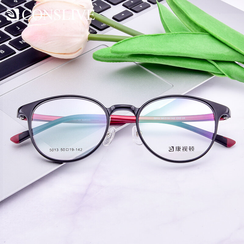 Óculos redondos femininos tr90, óculos de prescrição multifocal fotocrômico e de leitura progressiva 5013