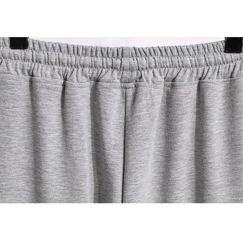 Las mujeres pantalones nuevos pantalones de cintura alta sueltos pantalones de pierna ancha de talla grande 2021 otoño suelta mujer Joggers pantalones chándal gris