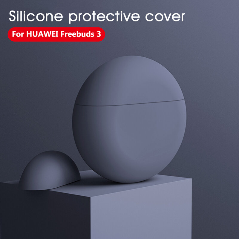 Per Il Caso di Huawei Freebuds 3 2019 Caso di Ricarica Senza Fili Molle Del Silicone Protettiva Della Copertura Della Cassa Accessori per Huawei Freebuds 3 Bag